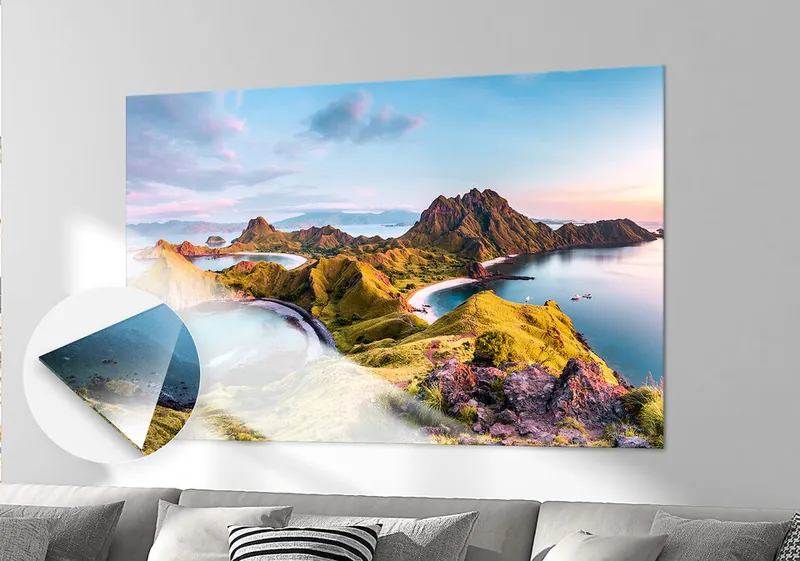Wandbild hinter Acrylglas (über Saal Digital)